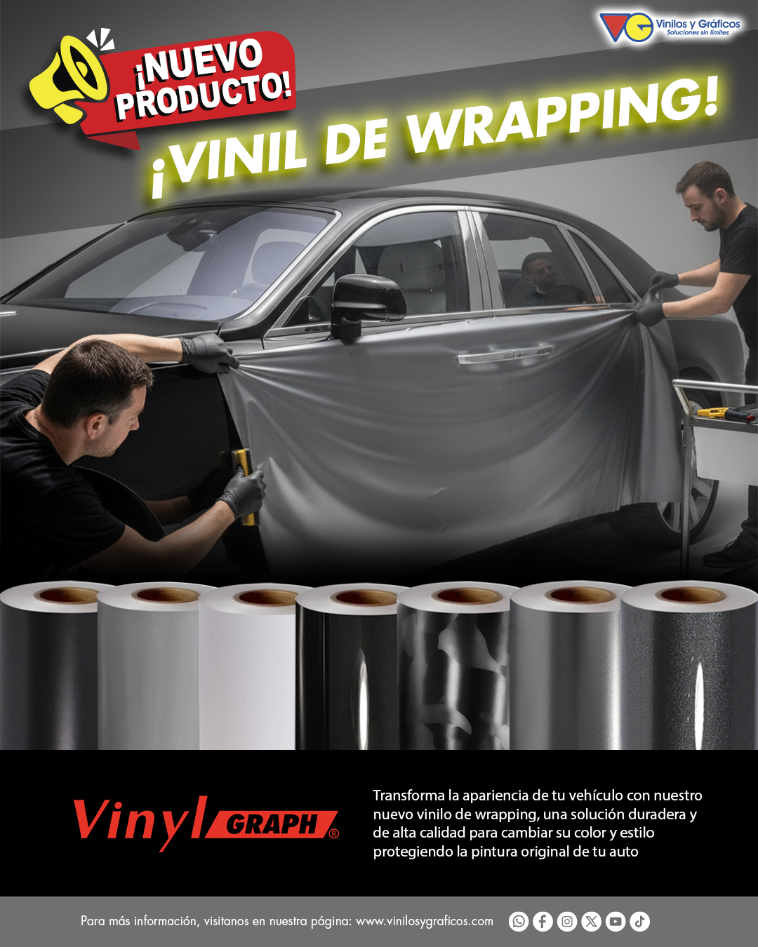 Vinil Calandrado Polimérico Wrapping Vinylgraph